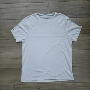 Rhone White Crewneck Pima Cotton T-Shirt w/ company logo Men Sz XL